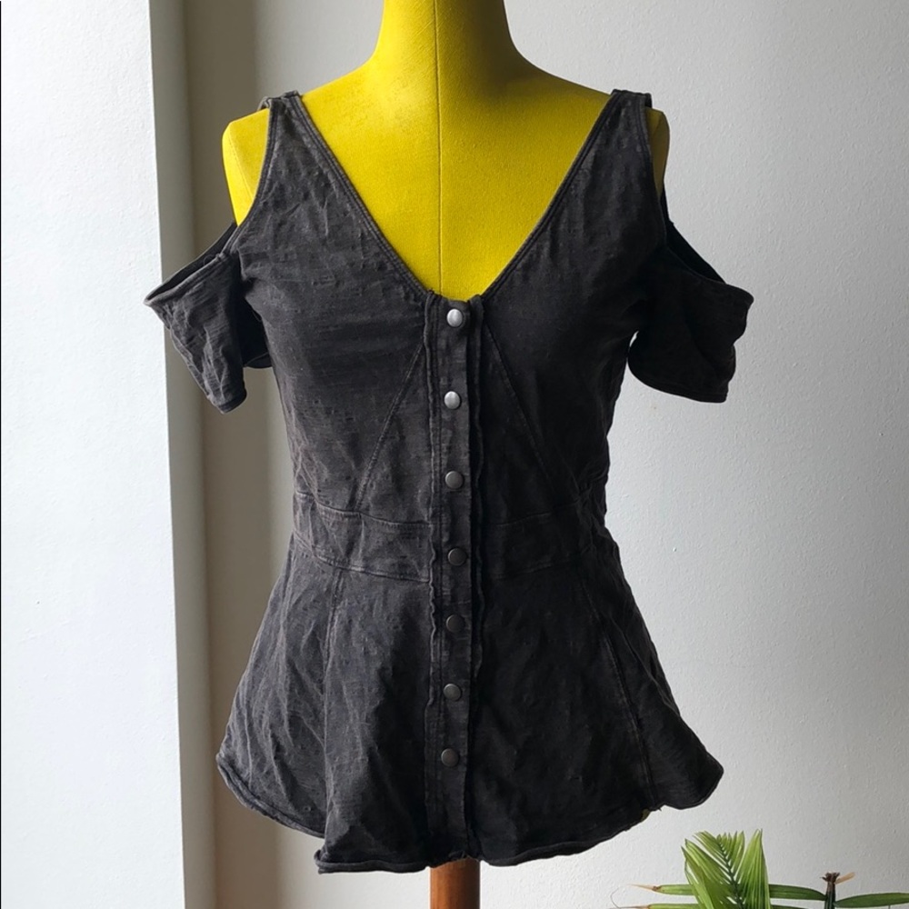 Free People Button Down Blouse